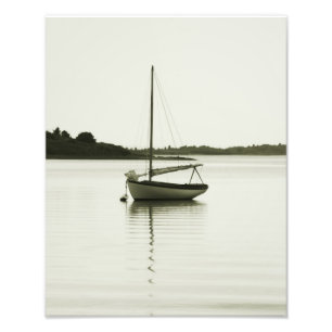 Resting Sloop in Menemsha Pond, Martha's wijntuin Foto Afdruk