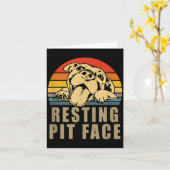 Resting T Face - Tbull Lovers Gift For Men And Wom Kaart (Gele Bloem)