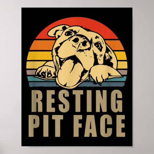 Resting T Face - Tbull Lovers Gift For Men And Wom Poster (Voorkant)