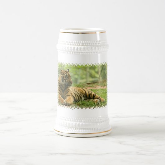Resting Tiger Beer Stein Bierpul (Center)