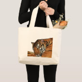 Resting Tiger Grote Tote Bag (Voorkant (product))