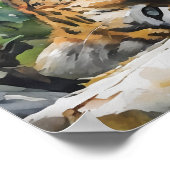 Resting Tiger Portrait Poster (Hoek)