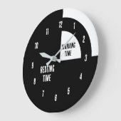 Resting Time / Working Time Funny Grote Klok (Hoek)