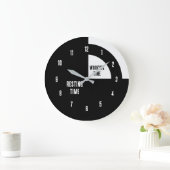 Resting Time / Working Time Funny Grote Klok (Huis)