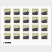 Resting Tortoise Shell Cat Uw Bericht Stickers (Vel)