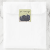 Resting Tortoise Shell Cat Uw Bericht Stickers (Tas)