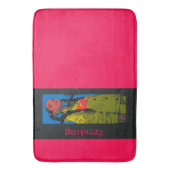 #resting Vibes, Fuchsia, Badmat (Voorkant Verticaal)