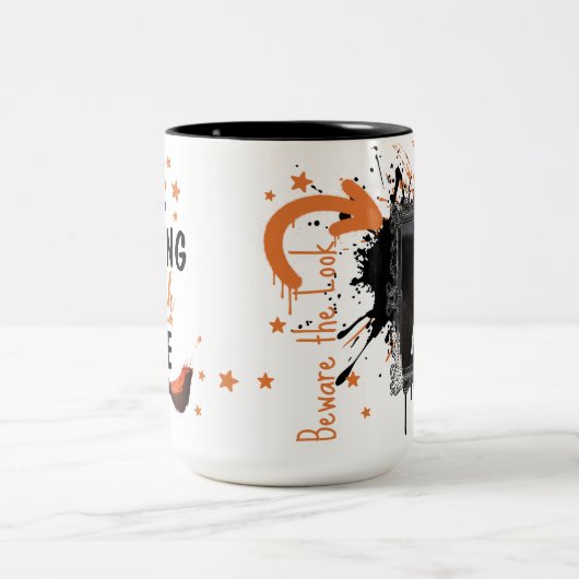 Resting Witch Face - Aangepaste foto Halloween Mok (Center)