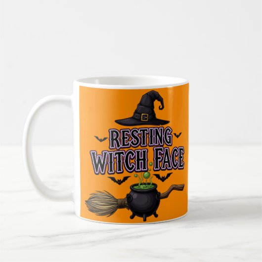 Resting Witch Face beroemd gemaakt door Funny Witc Koffiemok (Links)