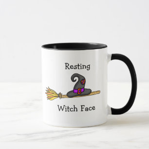 Resting Witch Face Funny Halloween Mok