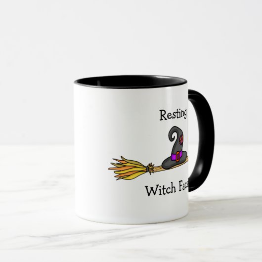 Resting Witch Face Funny Halloween Mok (Voorkant rechts)