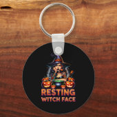 Resting Witch Face Funny Sarcastic Halloween Rude  Sleutelhanger (Voorkant)