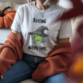 Resting Witch Face Grappig Halloween Quote T-shirt