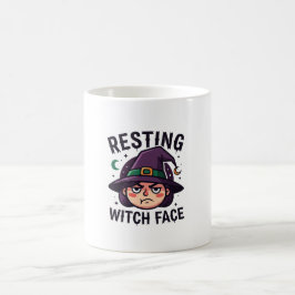 Resting Witch Face Grappig Halloween Spooky Koffiemok