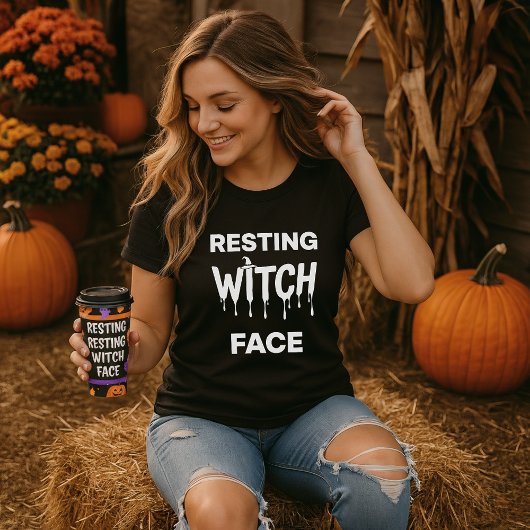 Resting Witch Face Halloween Sassy Witch T-shirt