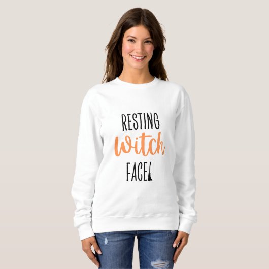 Resting Witch Face Halloween Shirt (Voorkant volledig)