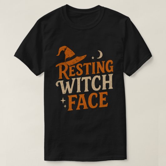 Resting Witch Face Halloween Shirt (Design voorkant)