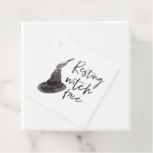 Resting Witch Face | Happy Halloween | Fun Quote | Bedankjes Labels (In situ)