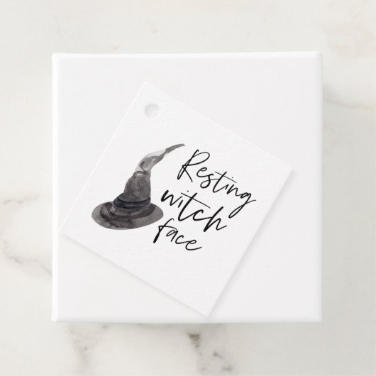 Resting Witch Face | Happy Halloween | Fun Quote | Bedankjes Labels (In situ)