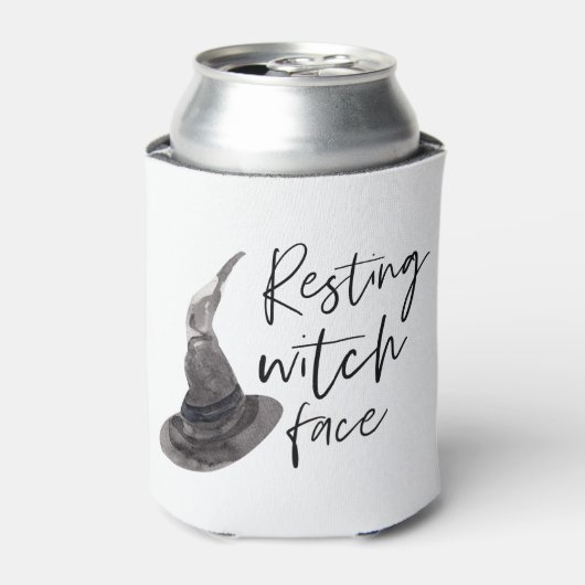 Resting Witch Face | Happy Halloween | Fun Quote | Blikjeskoeler (Blikje Voorkant)