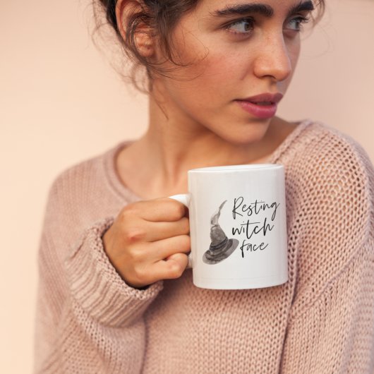 Resting Witch Face | Happy Halloween | Fun Quote | Koffiemok