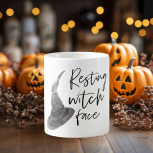 Resting Witch Face   Happy Halloween   Fun Quote   Koffiemok