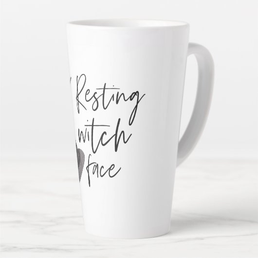 Resting Witch Face | Happy Halloween | Fun Quote | Latte Mok (Rechterhoek)