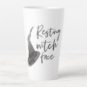 Resting Witch Face | Happy Halloween | Fun Quote | Latte Mok (Voorkant)