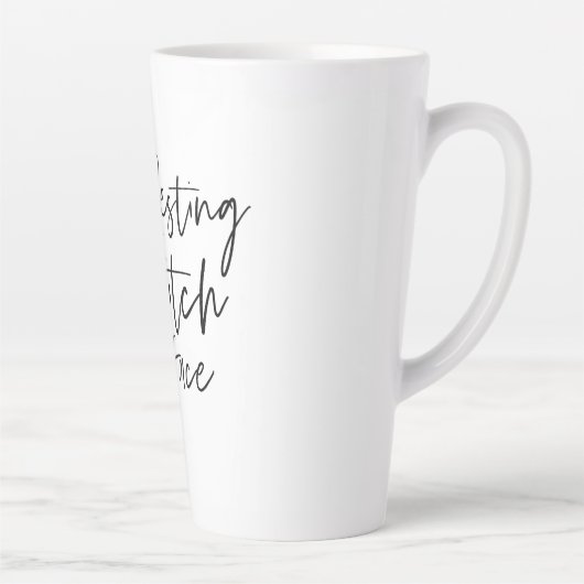 Resting Witch Face | Happy Halloween | Fun Quote | Latte Mok (Rechts)