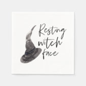 Resting Witch Face | Happy Halloween | Fun Quote | Servet (Voorkant)