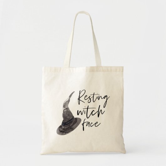 Resting Witch Face | Happy Halloween | Fun Quote | Tote Bag (Voorkant)
