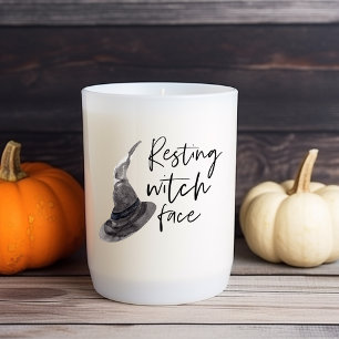 Resting Witch Face   Happy Halloween   Fun Quote   Vierkante Sticker