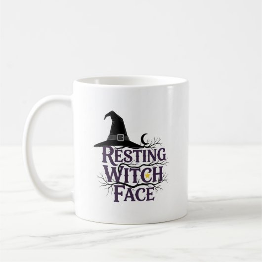 Resting Witch Face Mok - Schattigee Gotische Hallo (Links)