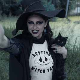 Resting Witch Face: Sassy Schattige Halloween T-sh T-shirt