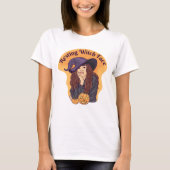 Resting Witch Face Schattigee geest Halloween Groo T-shirt (Voorkant)