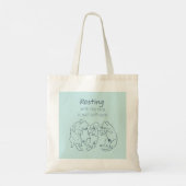 Resting with my dog  - Dog Mom cotton tote bag  (Achterkant)