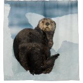 Resting Zee Otter Douchegordijn (Voorkant)