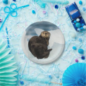 Resting Zee Otter Papieren Bordje (Feest)