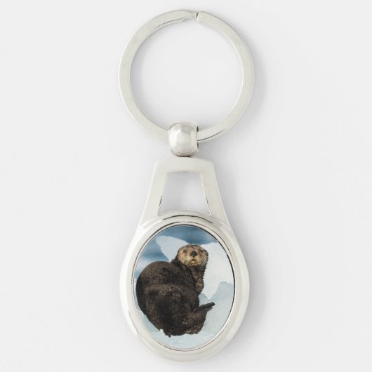 Resting Zee Otter Sleutelhanger (Voorkant)