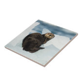 Resting Zee Otter Tegeltje (Zijkant)