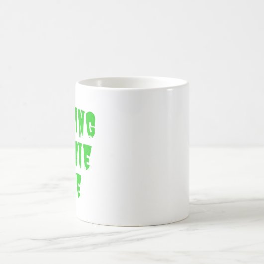 Resting Zombie Face - Funny Halloween 2022 Koffiemok (Center)