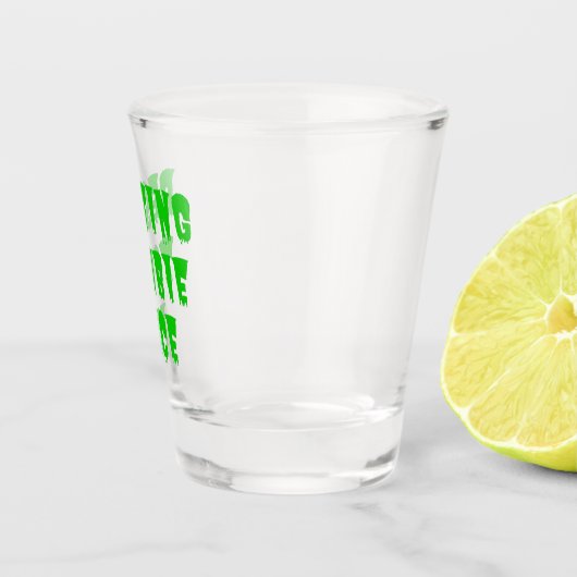 Resting Zombie Face - Funny Halloween 2022 Shot Glas (Rechts)