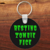 Resting Zombie Face - Funny Halloween 2022 Sleutelhanger (Voorkant)