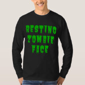Resting Zombie Face - Funny Halloween 2022 T-Shirt (Voorkant)
