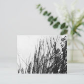 Restio / Grijze zwart en silhouet Briefkaart (Staand voorkant)