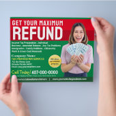 Restitutie belastingvoorbereiding (preparer) flyer (Hand)