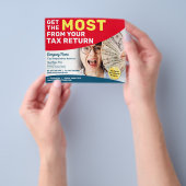 Restitutie belastingvoorbereiding (preparer) flyer (Hand)
