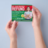 Restitutie belastingvoorbereiding (preparer) flyer (Hand)
