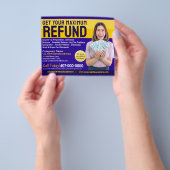 Restitutie belastingvoorbereiding (preparer) flyer (Hand)