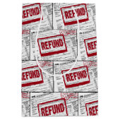 Restitutiestempel op het 1040 IRS-formulier Medium Cadeauzakje (Voorkant)